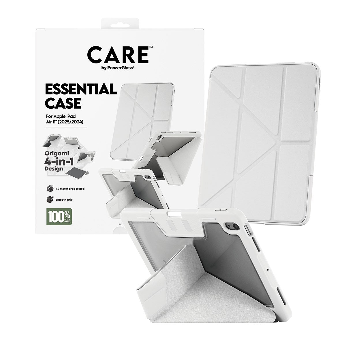 CARE by PanzerGlass® TPU Essential Case Light Grey iPad Air 11